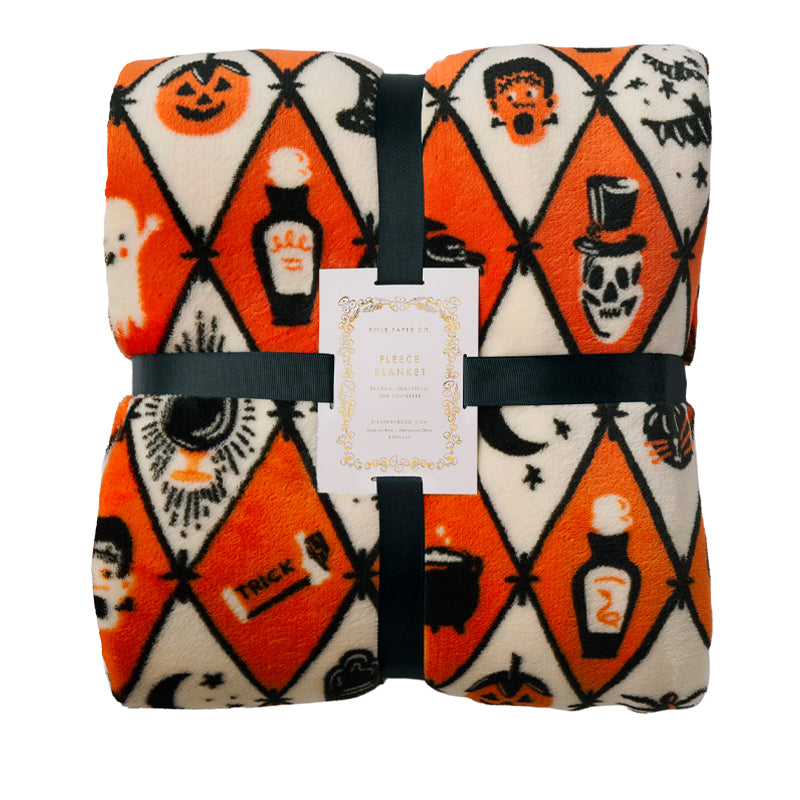 RIFLE-PAPER-CO.-Halloween-Argyle-Fleece-Blanket