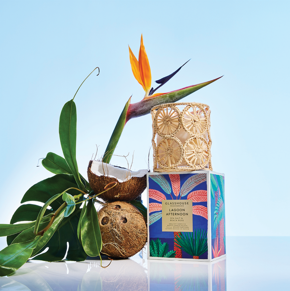 Glasshouse Fragrances Lagoon Afternoon Candle lifestyle