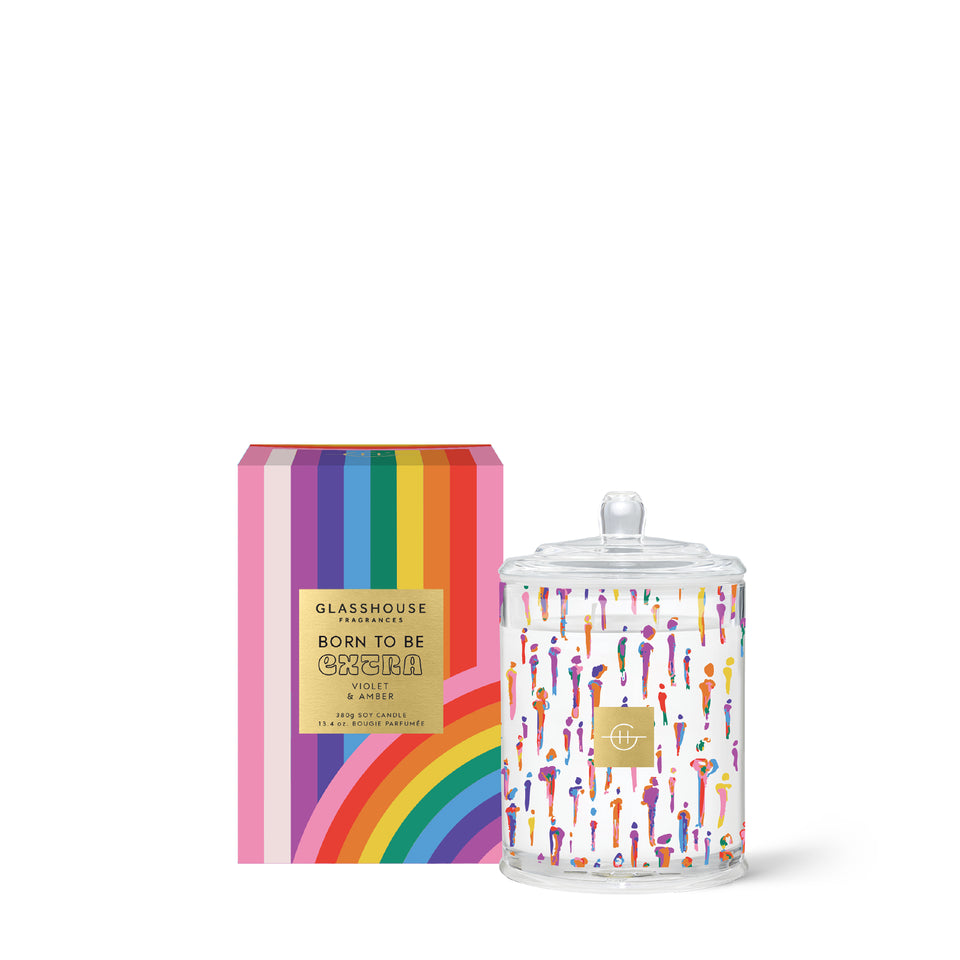 Glasshouse Fragrances Born to Be Extra Triple Scented Soy Candle 380g