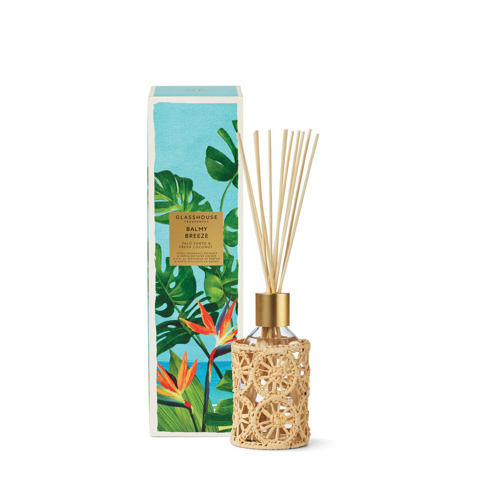 Glasshouse Fragrances Balmy Breeze Reed Diffuser 250mL
