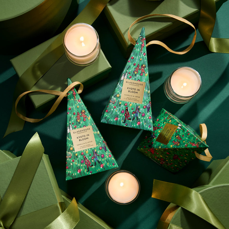 Kyoto in Bloom Christmas bauble candle