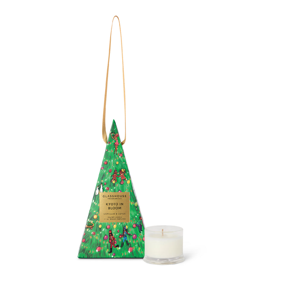 Kyoto in Bloom Christmas bauble candle
