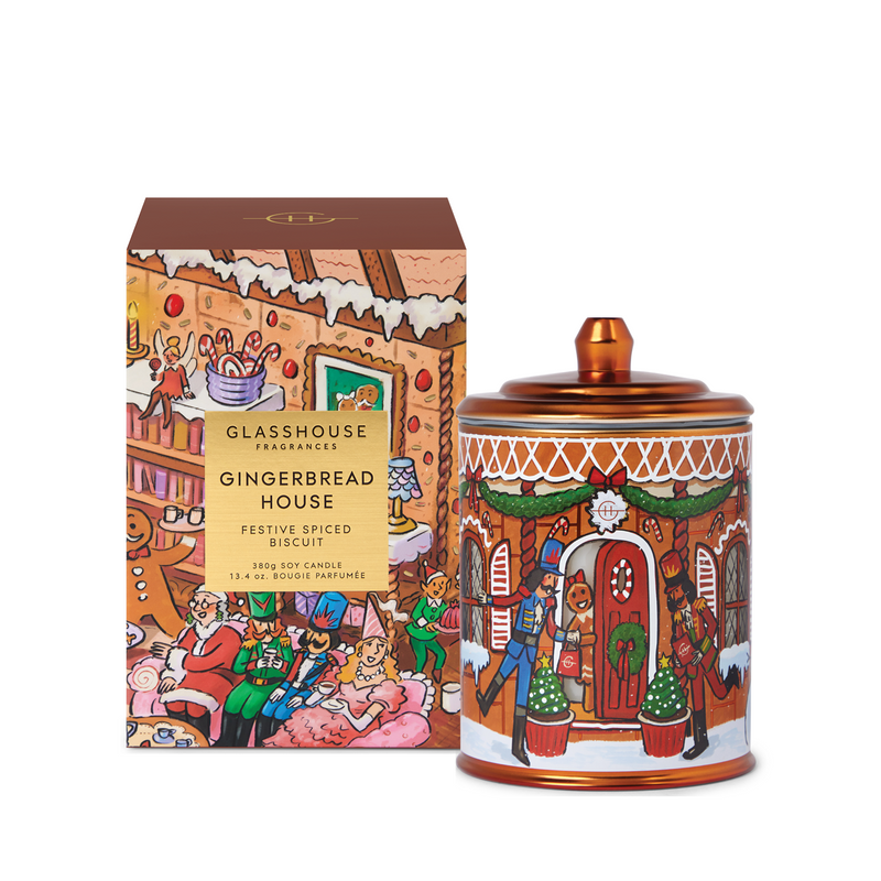 GLASSHOUSE FRAGRANCES | Gingerbread House Candle