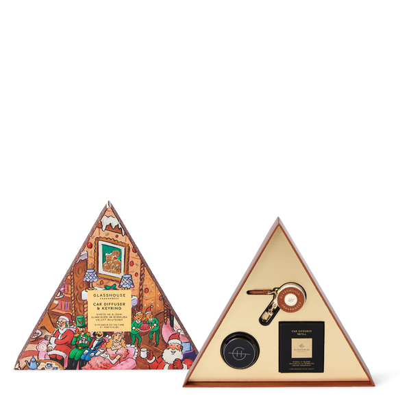 Car diffuser and keyring gift set
