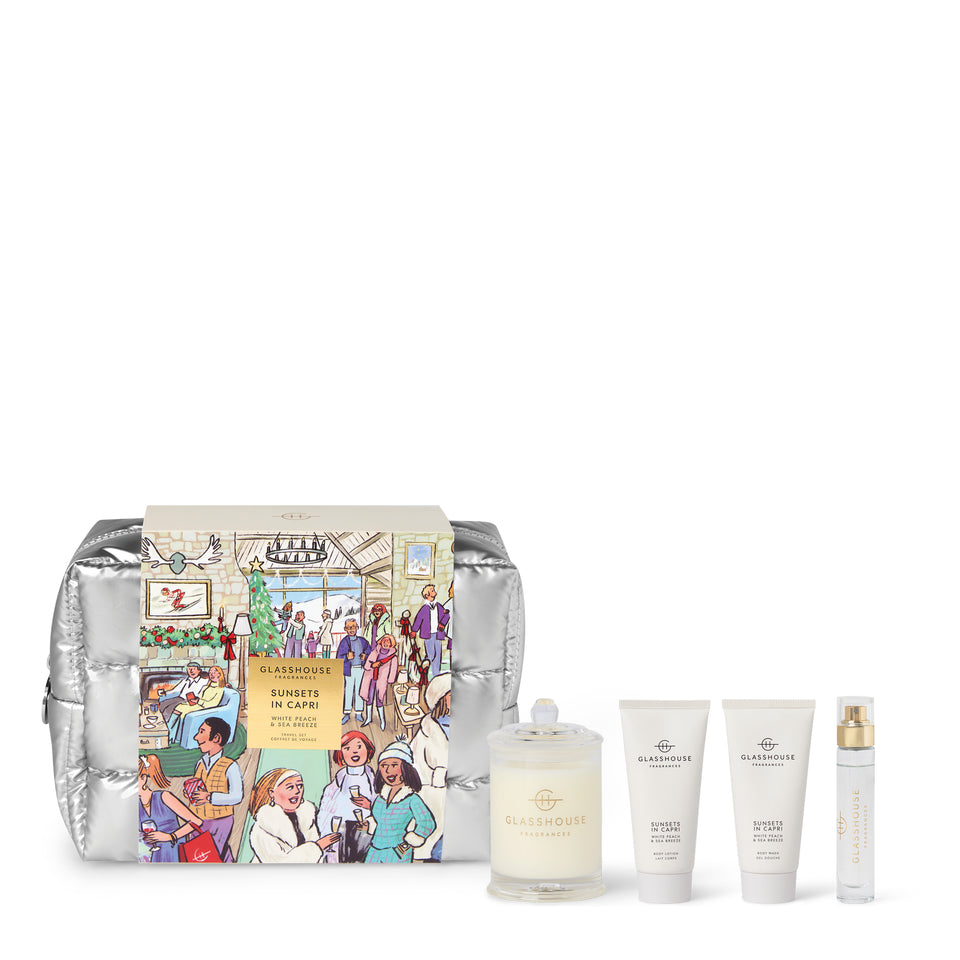 Sunsets in Capri fragrance travel set