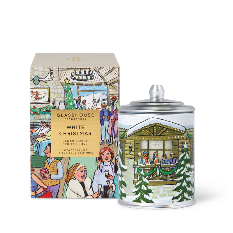 GLASSHOUSE FRAGRANCES | White Christmas Candle