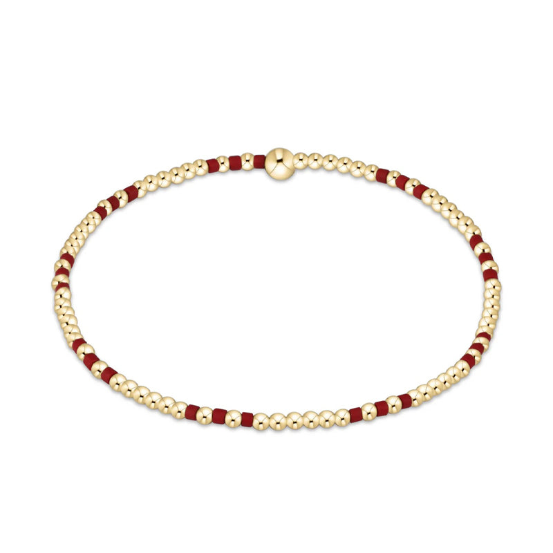 ENEWTON-Gameday-Hope-Joy-Pattern-2mm-Bead-Bracelet-Crimson