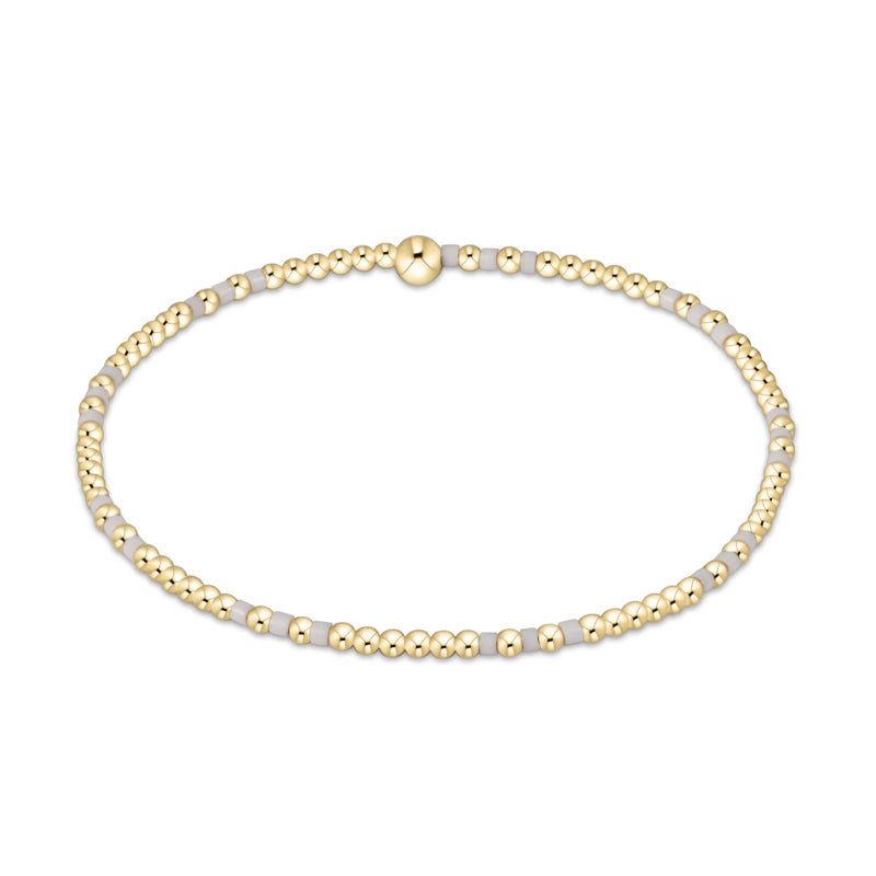 ENEWTON-Gameday-Hope-Joy-Pattern-2mm-Bead-Bracelet-White