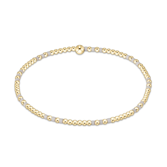 ENEWTON-Gameday-Hope-Joy-Pattern-2mm-Bead-Bracelet-White