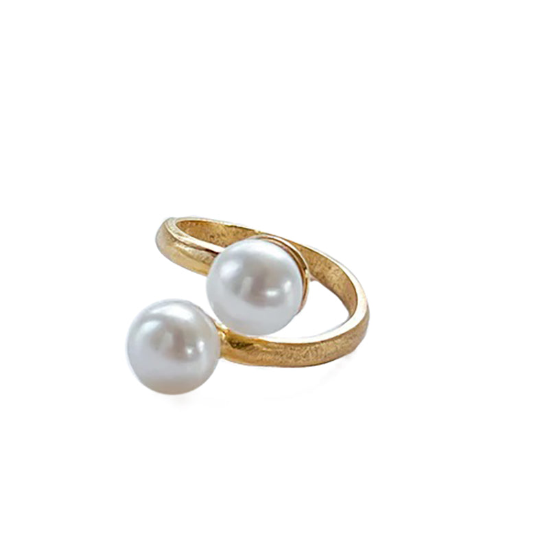 WE R BRAND | Double Freshwater Pearl Adjustable Ring