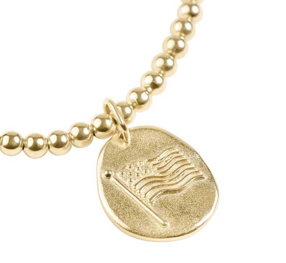 ENEWTON Classic Gold 3mm Inspire America Bracelet lifestyle
