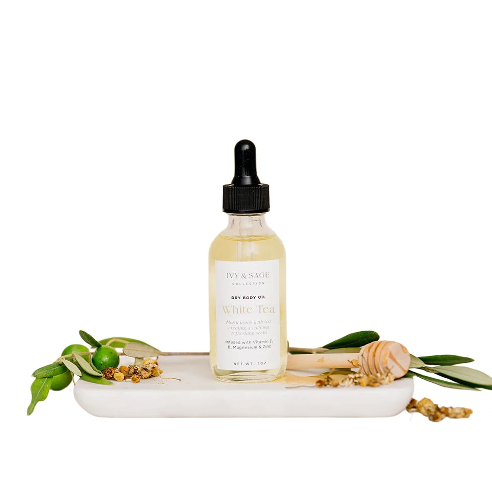 IVY & SAGE COLLECTION | Dry Body Oil – White Tea