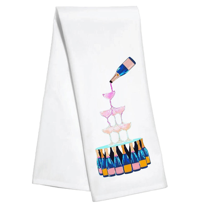 toss-designs-champagne-tower-kitchen-towel