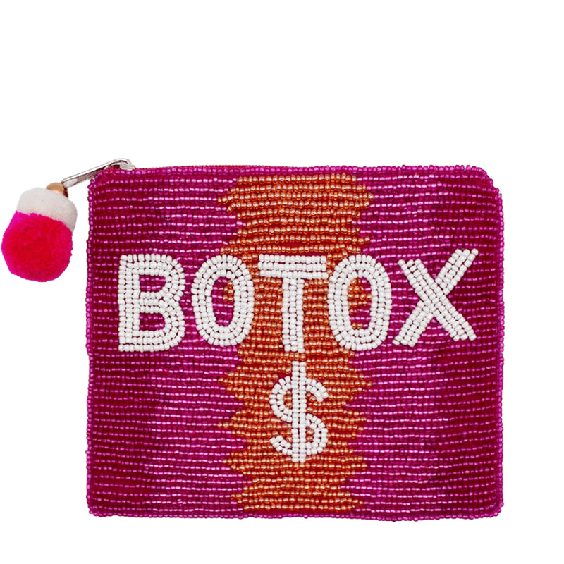 LA-CHIC-DESIGNS-Pink-Shaded-BOTOX-$-Beaded-Pouch