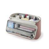 KUSSHI | Neoprene Train Case - Large — mauve/stone, 