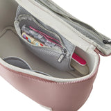 KUSSHI | Neoprene Train Case - Large — mauve/stone, interior zippered pouch