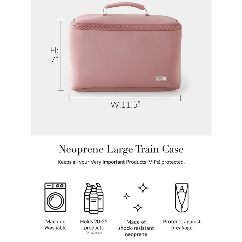 kusshi-neoprene-train-case-large-details