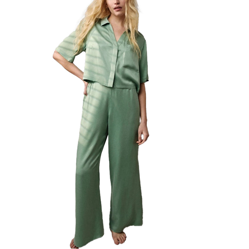 LUNYA | Washable Silk High Rise Pant Set - Limited Edition Whist Jade