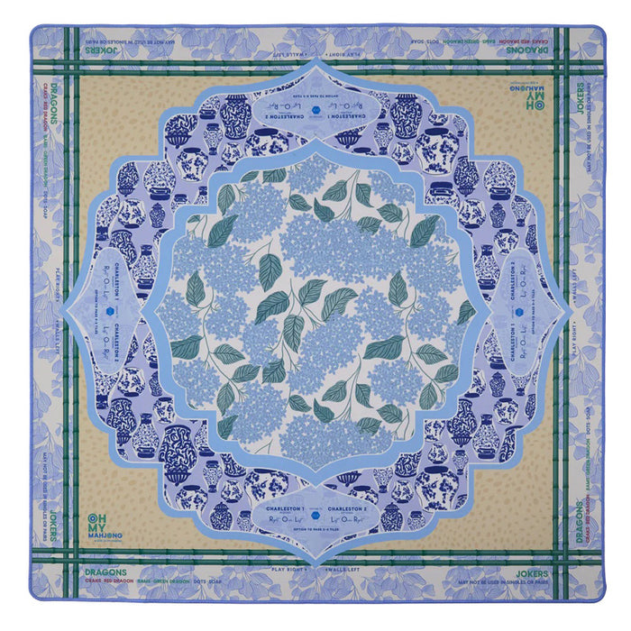 OH MY MAHJONG | Luna Mahjong Mat in Tube - flat view