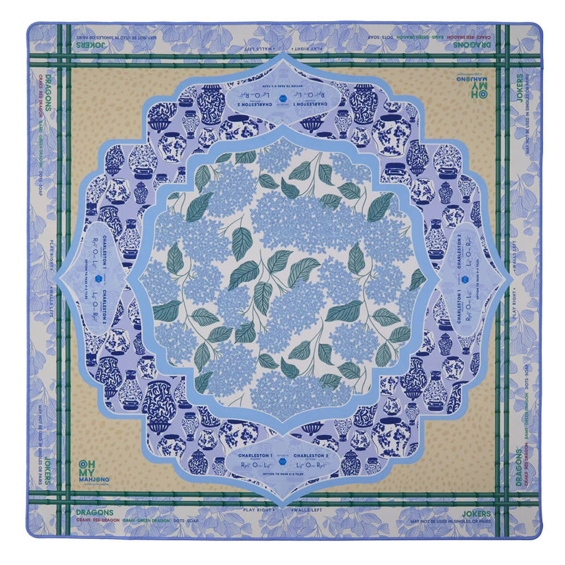 OH MY MAHJONG | Luna Mahjong Mat in Tube - flat view