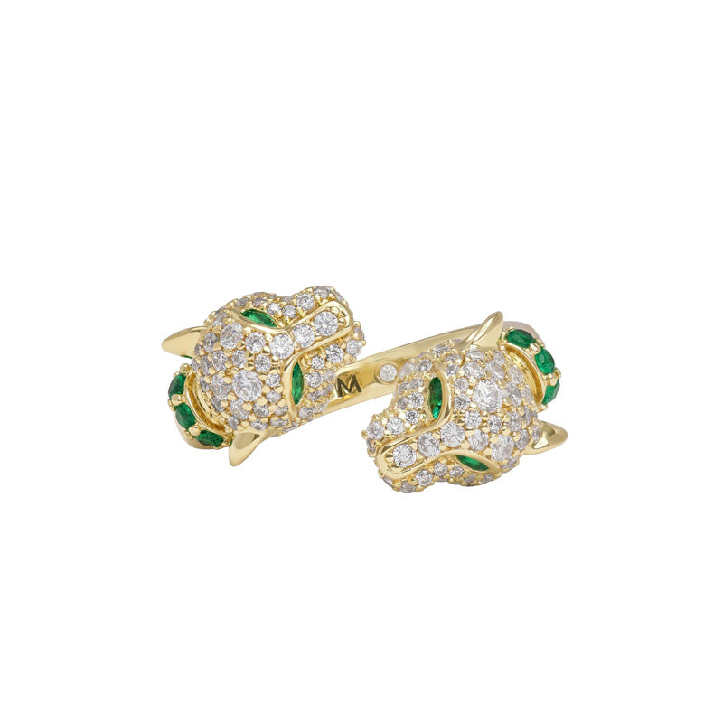 MELINDA MARIA | Jaguar Pavé Ring