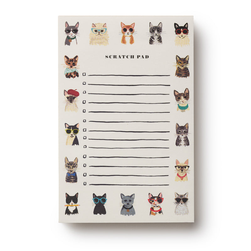 rifle-paper-cool-cats-checklist-notepad