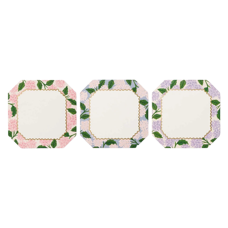 RIFLE PAPER CO | Pink Hydrangea Mini Notepad Trio