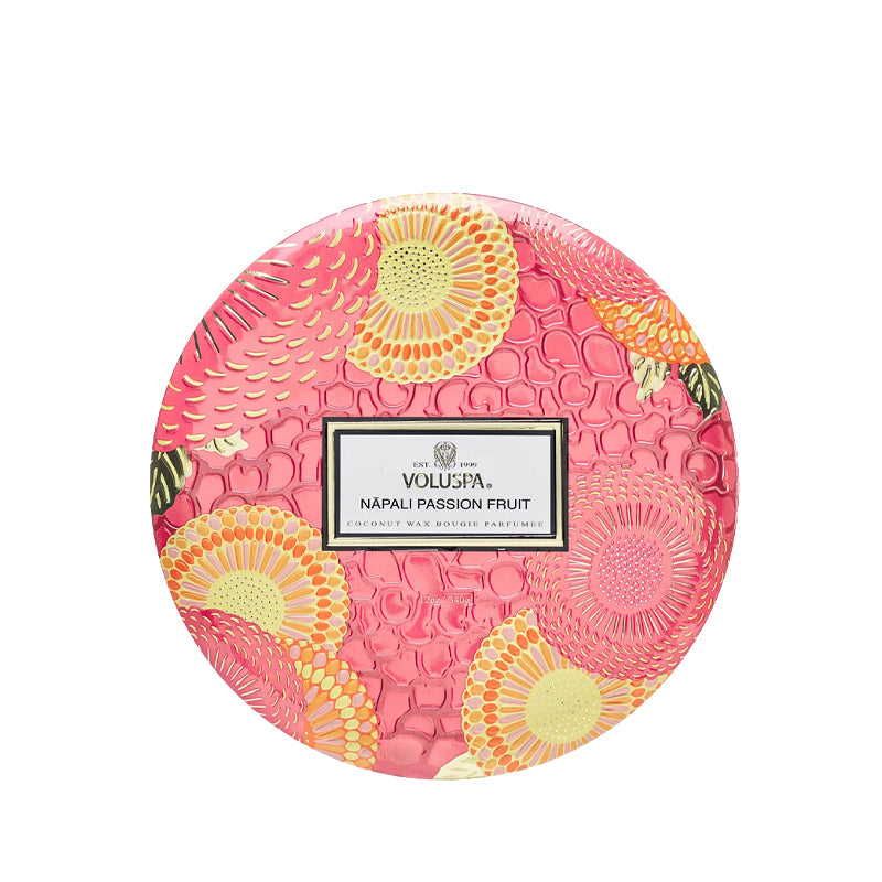 VOLUSPA | Nāpali Passion Fruit 3 Wick Tin Candle