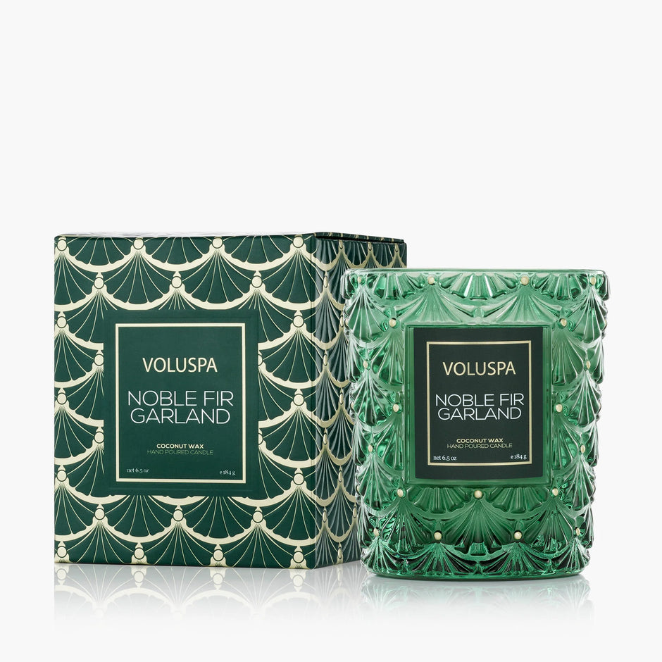 VOLUSPA | Noble Fir Garland Glass Candle