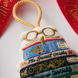 RIFLE PAPER CO. | Book Club Embroidered Ornament
