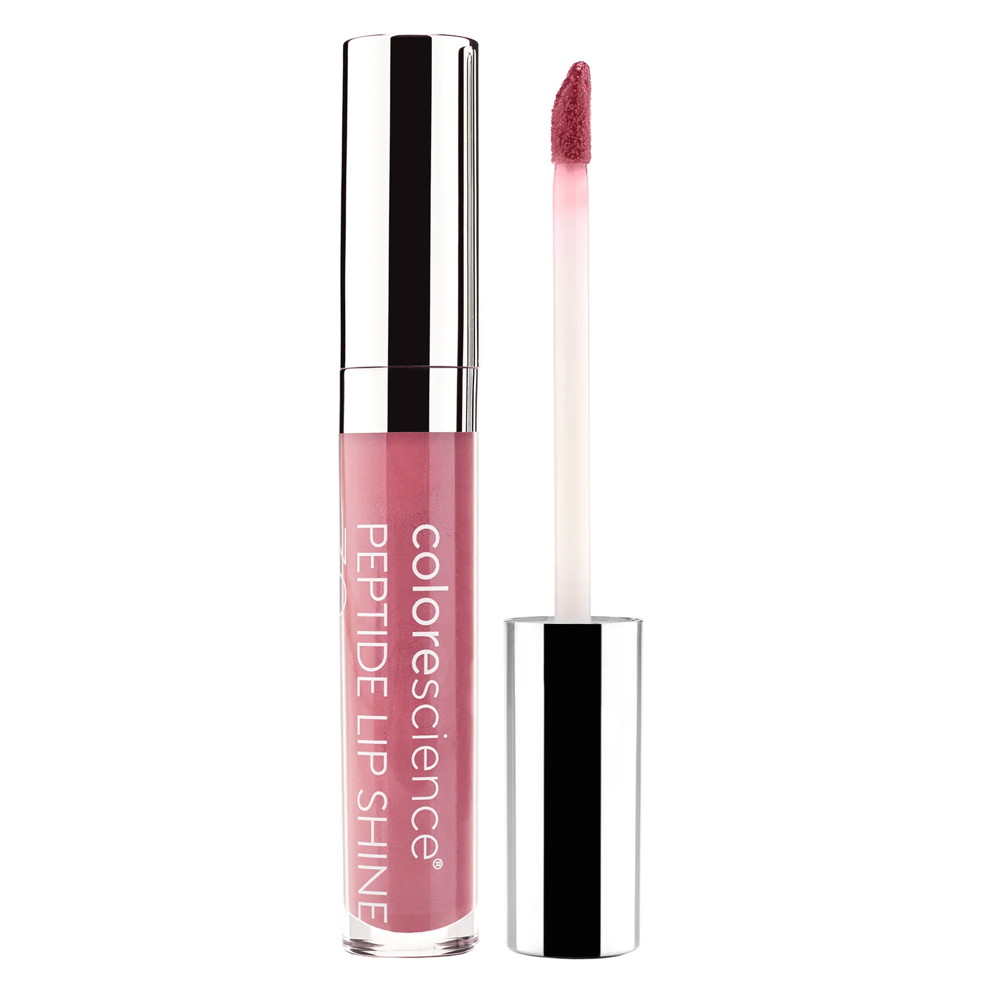 Colorescience Peptide Lip Shine Tube and Applicator in Shade Rose