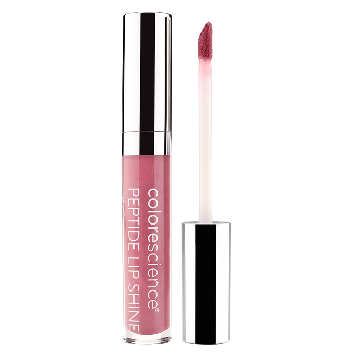 Colorescience Peptide Lip Shine Tube and Applicator in Shade Rose