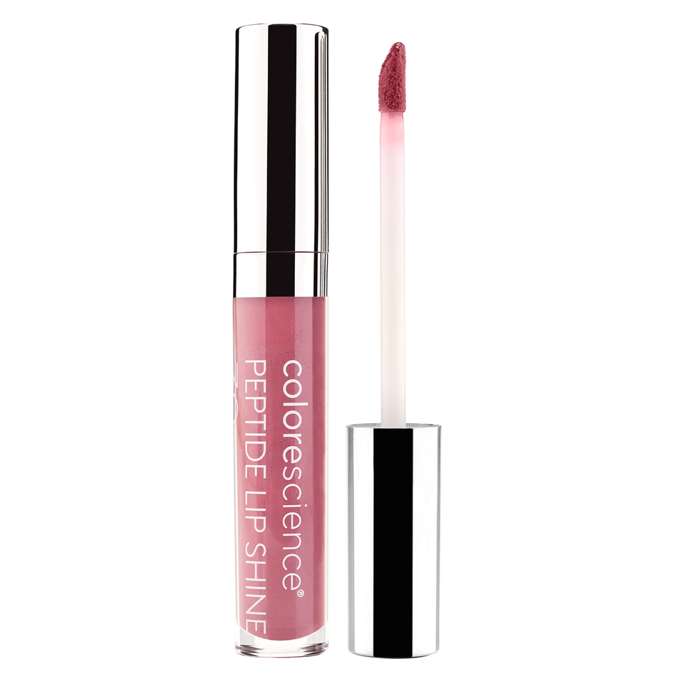 Colorescience Peptide Lip Shine Tube and Applicator in Shade Rose