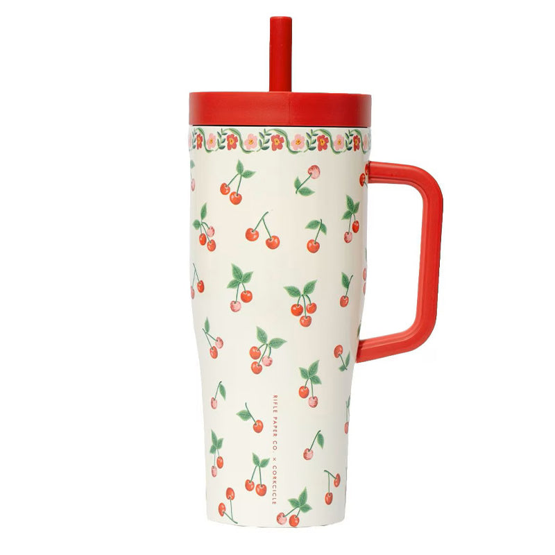 CORKCICLE | 22 oz. Leakproof Cruiser - Rifle Paper Co. Cherries