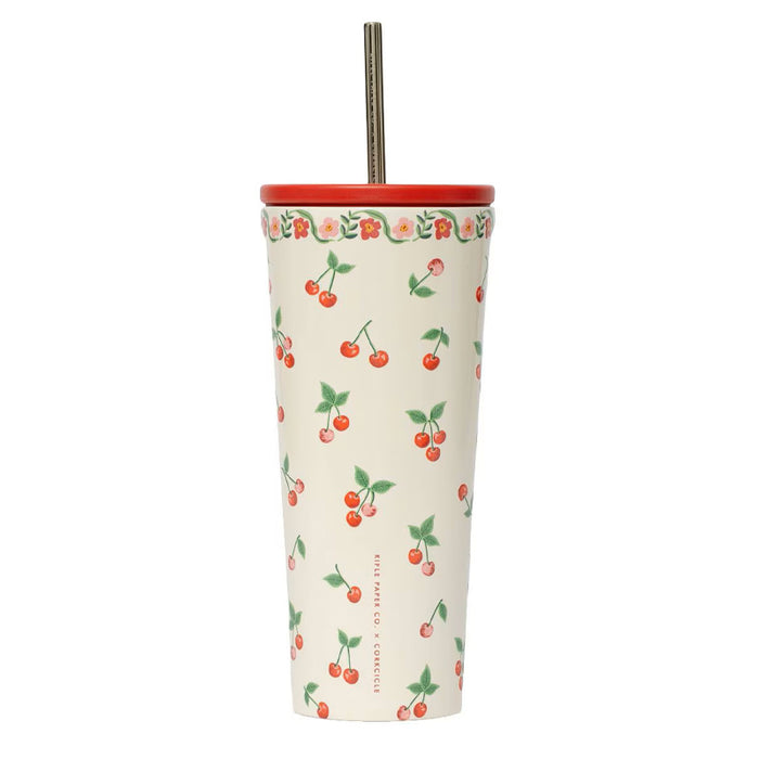 CORKCICLE | 24 oz. Cold Cup - Rifle Paper Co. Cherries