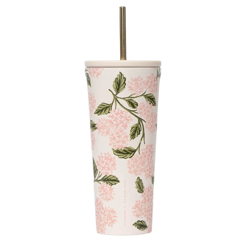CORKCICLE | 24 oz. Cold Cup - Rifle Paper Co. Pink Hydrangea