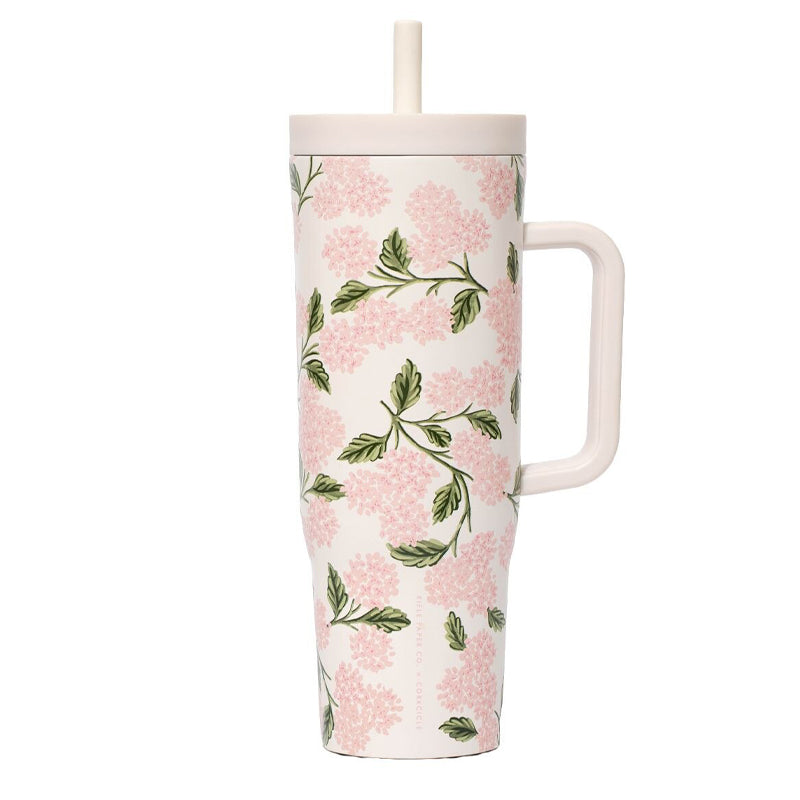 CORKCICLE | 40 oz. Cruiser - Rifle Paper Co. Pink Hydrangea