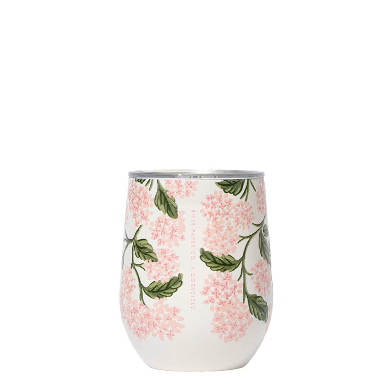 CORKCICLE | Stemless - Rifle Paper Co. Pink Hydrangea