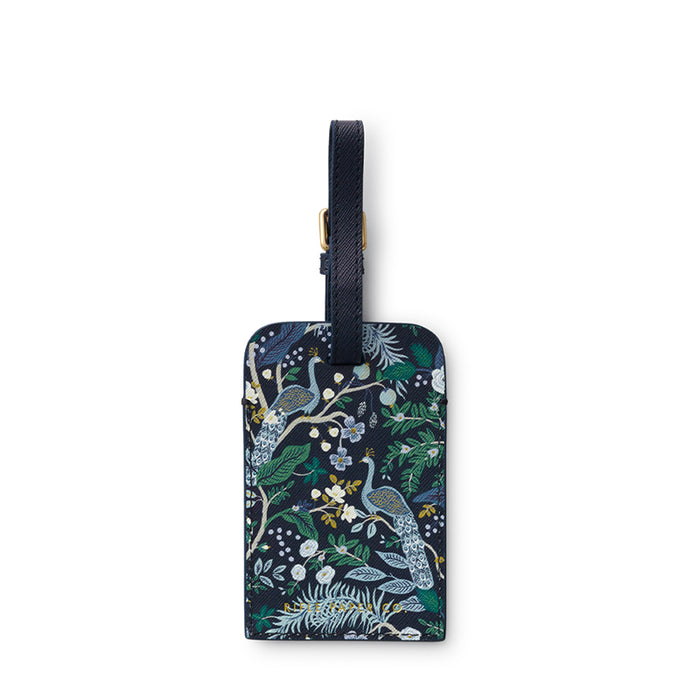 rifle-paper-co-peacock-luggage-tag