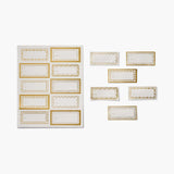 RIFLE PAPER CO. | Pack of 3 Gold Floral Stickers & Labels Set