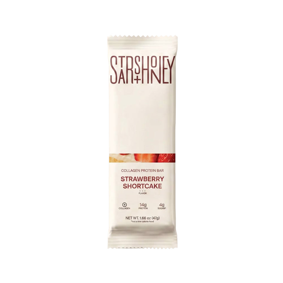 STARS + HONEY | Strawberry Shortcake Collagen Protein Bar