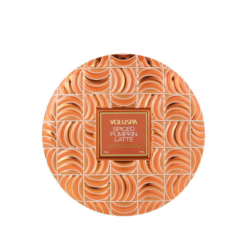 VOLUSPA | Spiced Pumpkin Latte 3-Wick Tin Candle