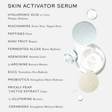 Westman Atelier Skin Activator Serum key ingredients including hyaluronic acid, niacinamide, peptides and noni fruit