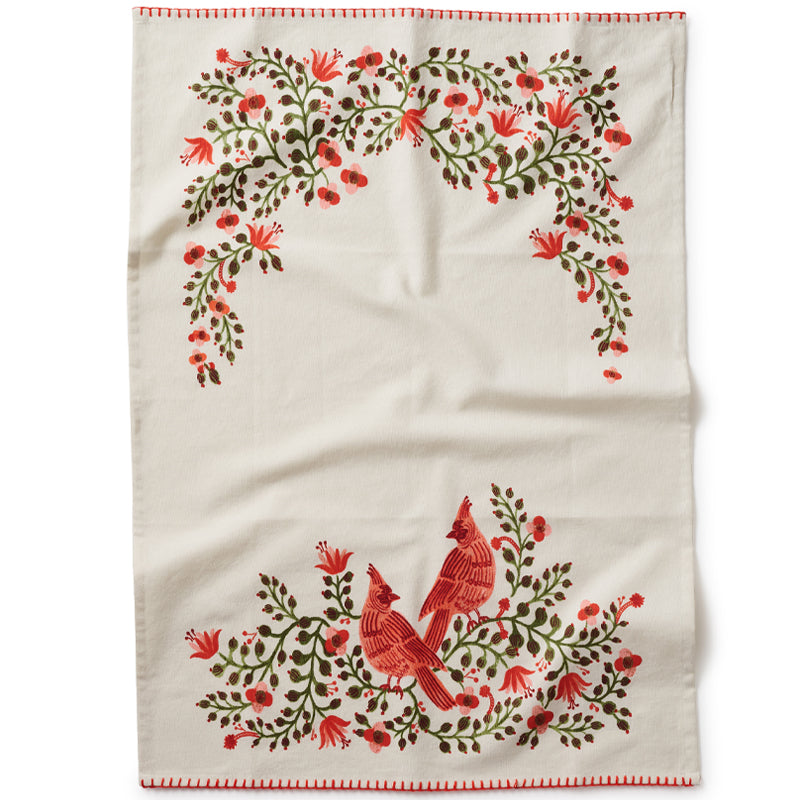 rifle-paper-cardinals-tea-towel