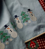 RIFLE PAPER CO. | Snowman Embroidered Tea Towel