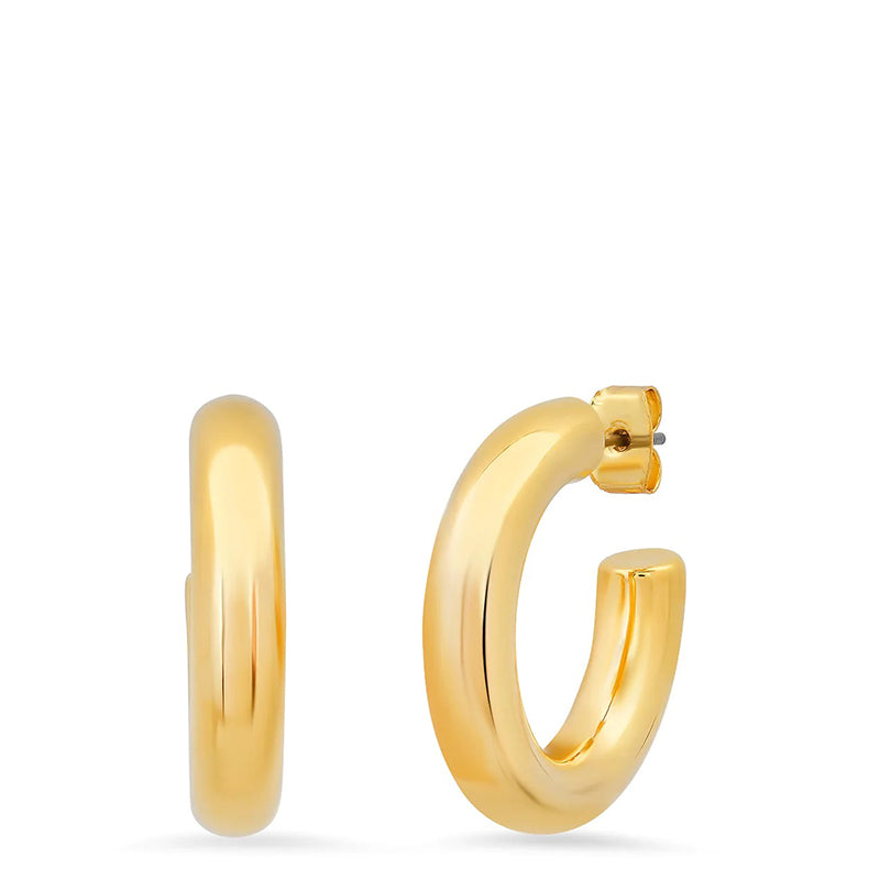 tai-rittichai-medium-gold-tubular-hoop-earrings