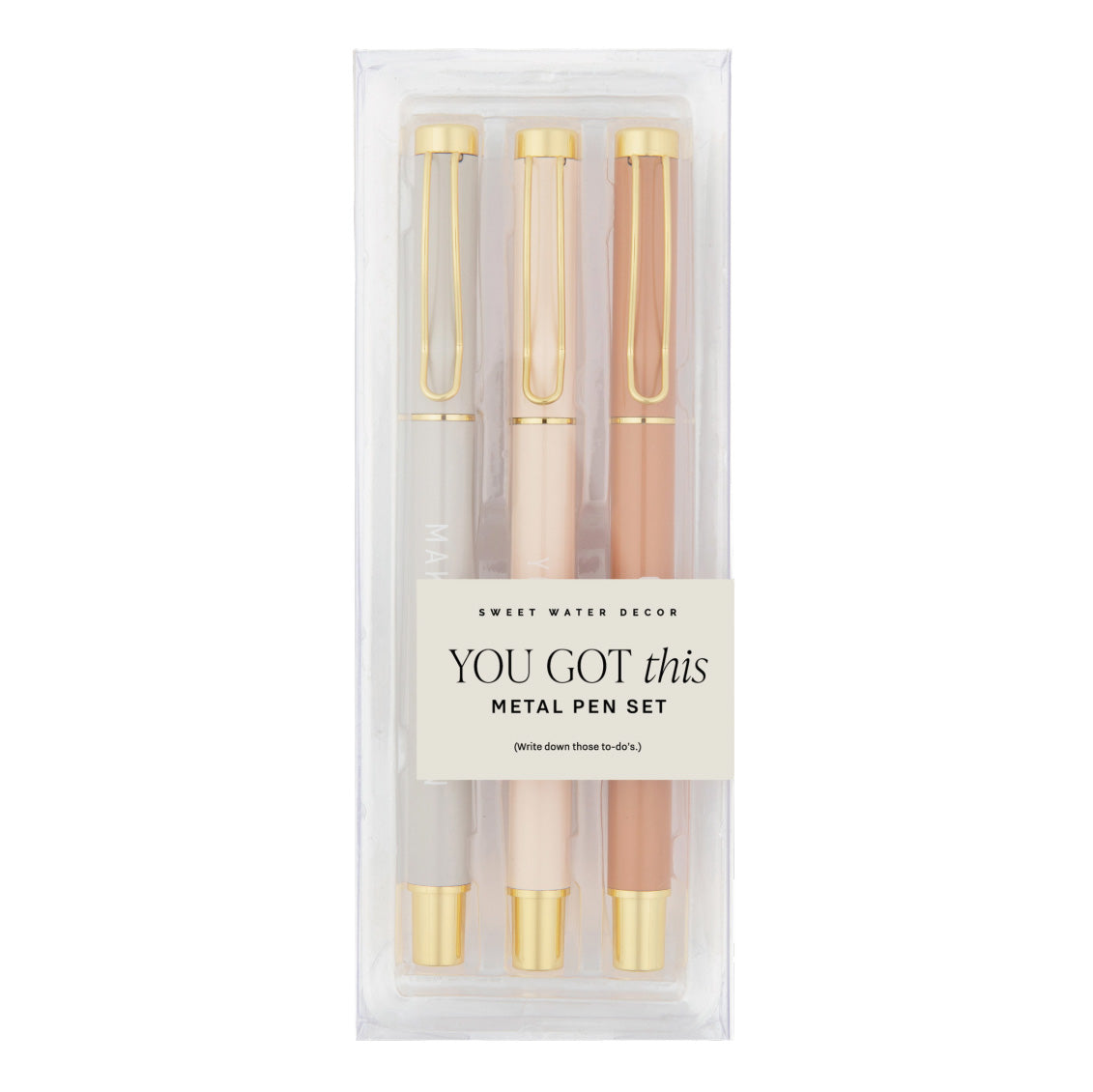 Sweet Water Decor You Got This Metal Pen Set