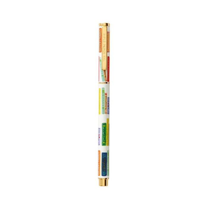 Rifle Paper Co. Book Club Pen with colorful band design on white background