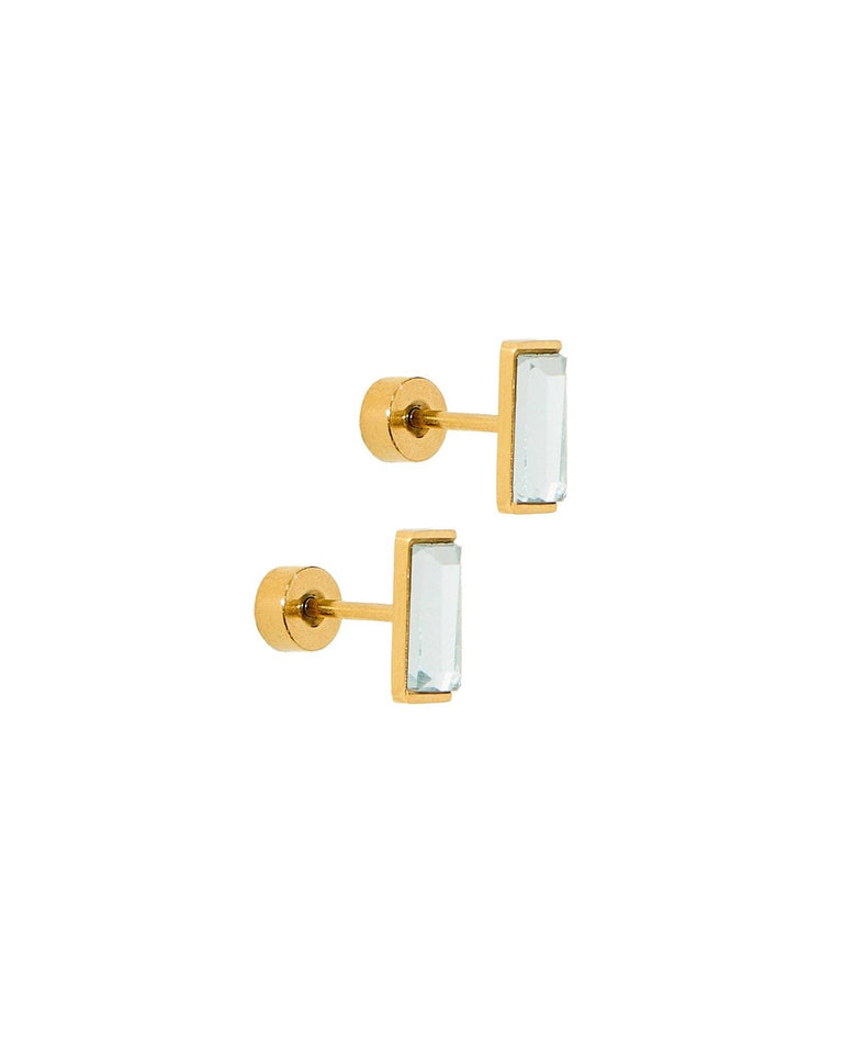 LINNY CO | Screwback Stud Earrings - Amber