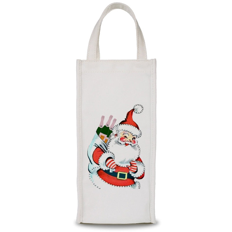 TOSS-DESIGNS-Santa-w/-Champagne-in-Bag-Wine-Bag